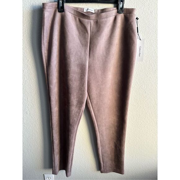 Calvin Klein Women’s Faux Suede Pants Sz16 - Picture 7 of 8